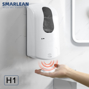 H1 Hospital Hand Sanitizer Dispenser Wall Mounted Automatic Infrared Sensing Power Saving Electric Large Output Foam Lotion Spray Pumps Liquid Foam Soap Dispenser