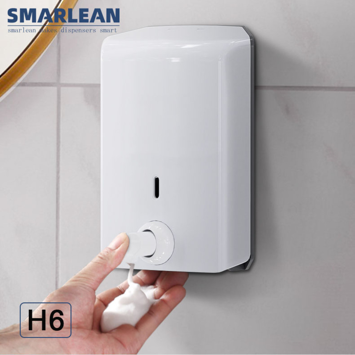 Smarlean H6  Commercial Foaming Hand Soap Container, Hand Soap Dispenser Pump