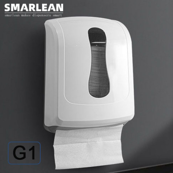 Smarlean G1 Large Capacity Wall Mounted N/Z Folded Hand Paper Towel Dispenser With Visual Window And Lock