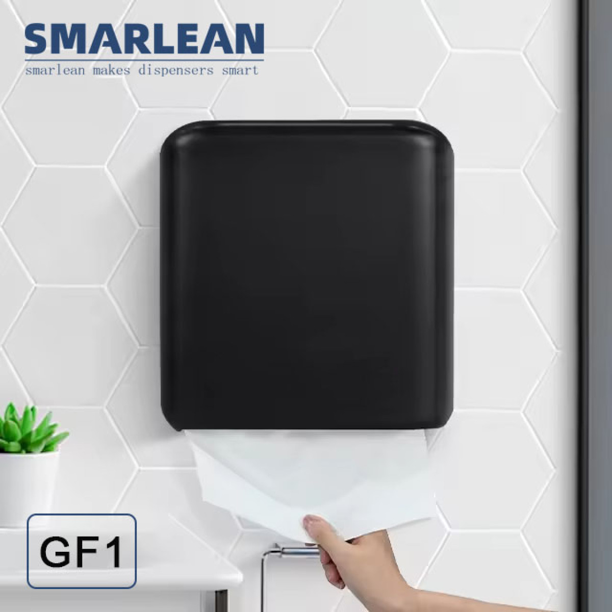 Smarlean GF1 High-Capacity Multifold Paper Towel Dispenser | One-at-a-Time Hygienic Hand Towel Dispenser
