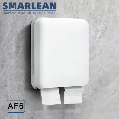 AF6 Double Paper Outlet Ultra Large Capacity Commercial Wall Mounted N/Z Folded Toilet Paper Tissue Dispenser