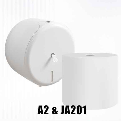 Smarlean A2 Single Sheet Toilet Roll Dispenser, Public Restroom Toilet Paper Dispenser