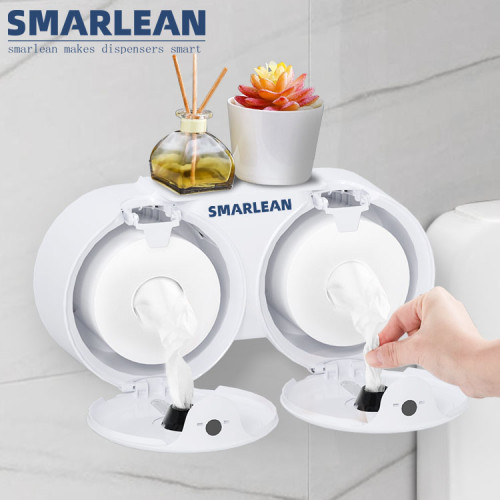 Smarlean Commercial A6 Double Jumbo Roll Toilet Tissue Dispenser