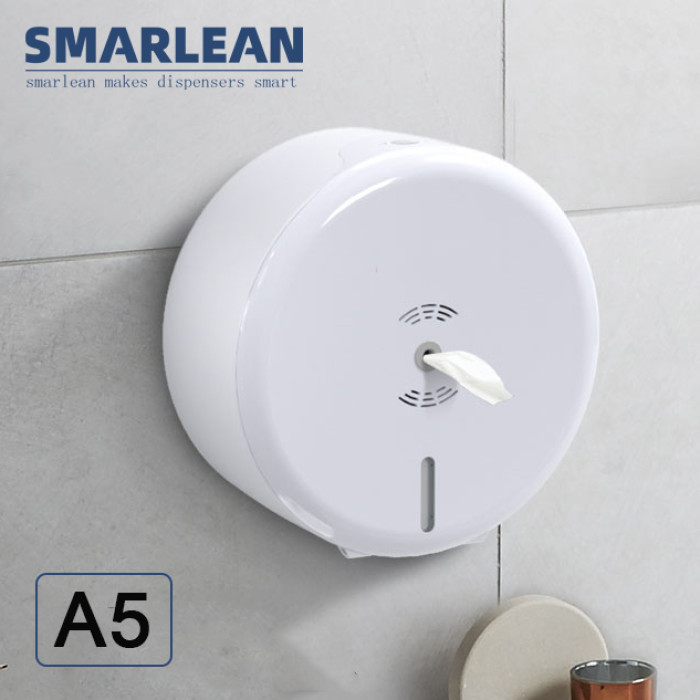 Dispenser Tisu Toilet Tarik Tengah A5 Komersial Smarlean dengan Kertas Tisu