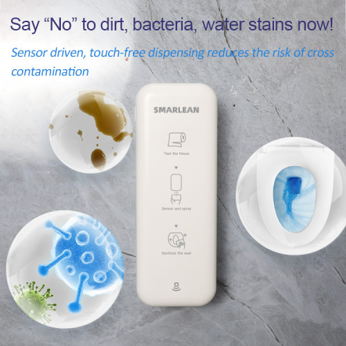 Smarlean HF1 Commercial Toilet Seat Sanitizer Liquid Soap Dispenser — Automatic-Operated
