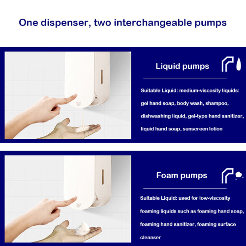 Smarlean H5 Push Soap Dispenser — ADA-Compliant, Supports Liquid & Foam