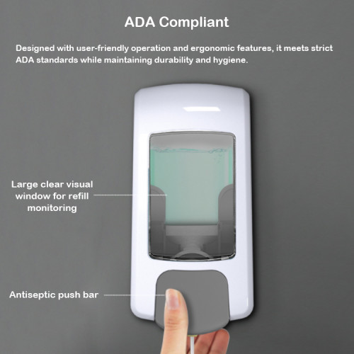 Smarlean H7 Commercial Hand Sanitizer Pump Dispenser, Liquid Hand Soap Dispenser