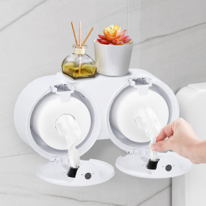 Smarlean A6 Double-Roll Center-Feed Toilet Paper Dispenser — Commercial High-Capacity