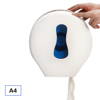 A4 Jumbo Roll Toilet Paper Dispenser for High–Traffic Commercial Restrooms