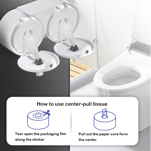 Smarlean A11 Heavy-Duty Commercial  Double-Roll Toilet Paper Dispenser