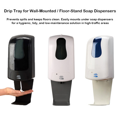 Smarlean Contactless Anti-Theft Wall Automatic Black Soap Dispenser for Away-From-Home Facilities—Supports Liquid, Foam & Spray