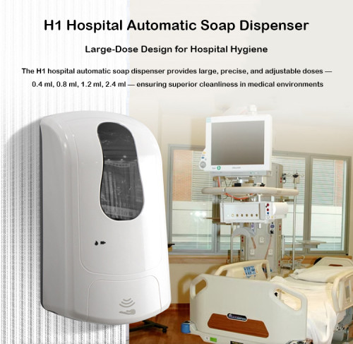 Smarlean H1 Hospital-Grade Automatic Hand Sanitizer Soap Dispenser with Table Stand