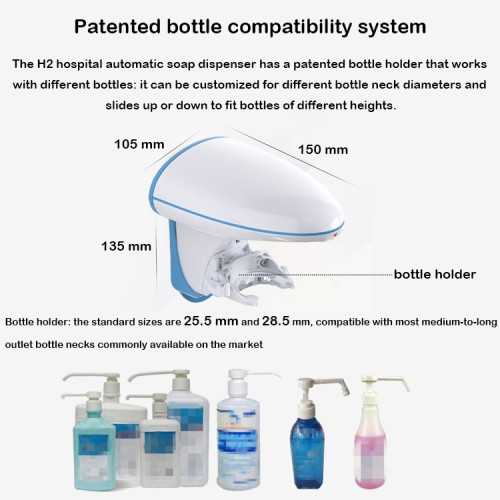 Hospital Automatic Soap Dispenser | Medical Touchless Hygiene H2