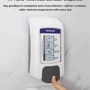 H7 Manual Toilet Seat Sanitizer Dispenser | Wall Mounted Toilet Seat Cleaner for Commercial Restrooms | Smarlean