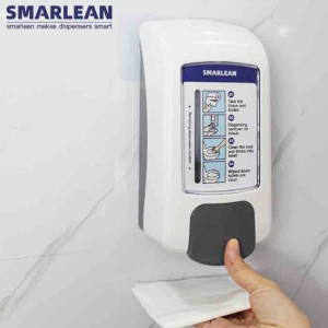 H7 Manual Toilet Seat Sanitizer Dispenser | Wall Mounted Toilet Seat Cleaner for Commercial Restrooms | Smarlean