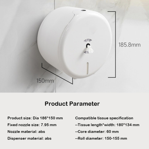 Smarlean A2 Center Pull Toilet Tissue Dispenser | Commercial Wall Mounted Centerfeed Toilet Paper Dispenser | Smarlean