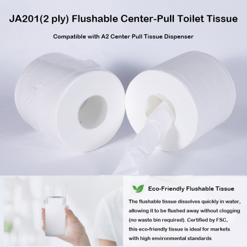 Smarlean A2 Center Pull Toilet Tissue Dispenser | Commercial Wall Mounted Centerfeed Toilet Paper Dispenser | Smarlean