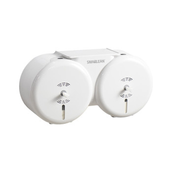 Smarlean A6 Double Roll Center Pull Toilet Paper Dispenser | Commercial High Capacity Tissue Dispenser | Smarlean