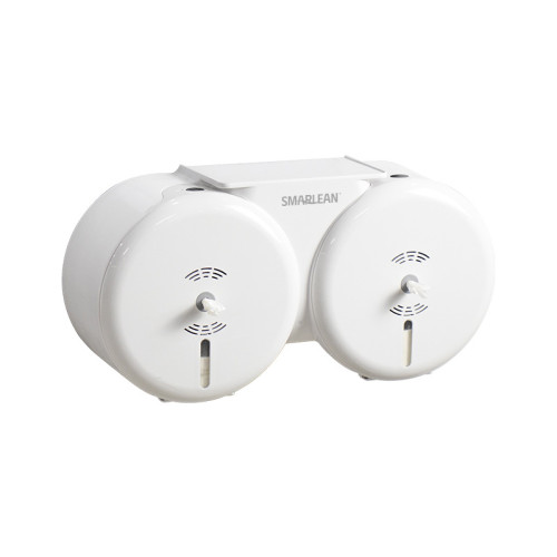 Smarlean A6 Double Roll Center Pull Toilet Paper Dispenser | Commercial High Capacity Tissue Dispenser | Smarlean