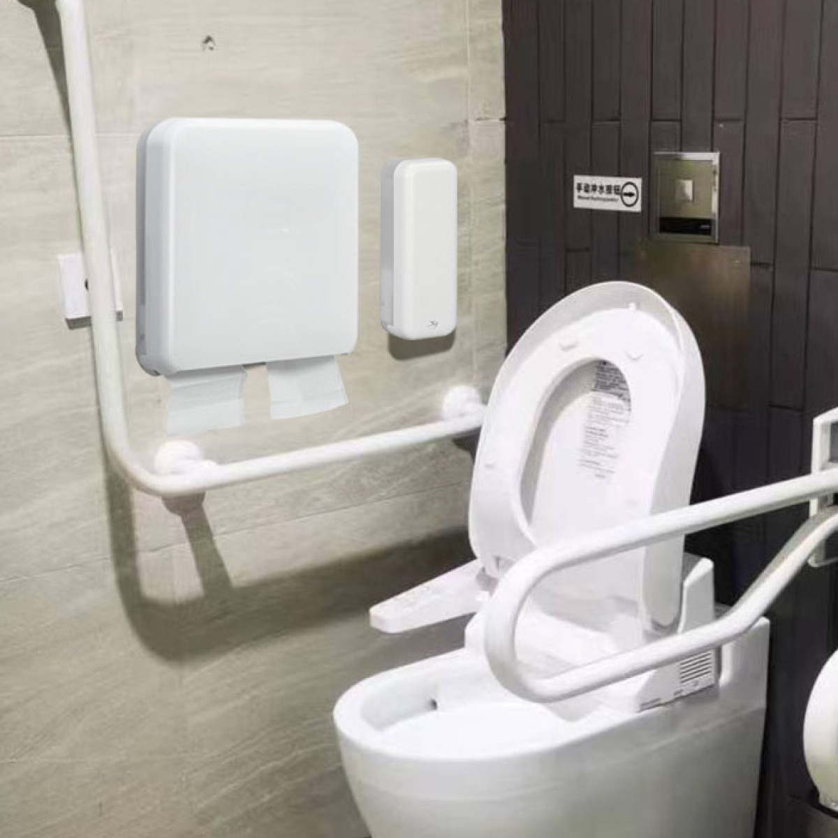 Slim High Capacity Paper Dispenser | Compact & Space Saving Tissue Dispenser