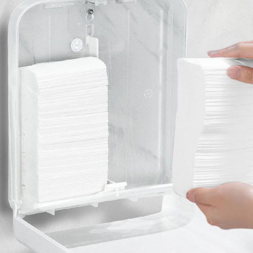 Smarlean AF6 Dual-Outlet Toilet Paper Dispenser | Commercial Folded Tissue Dispenser