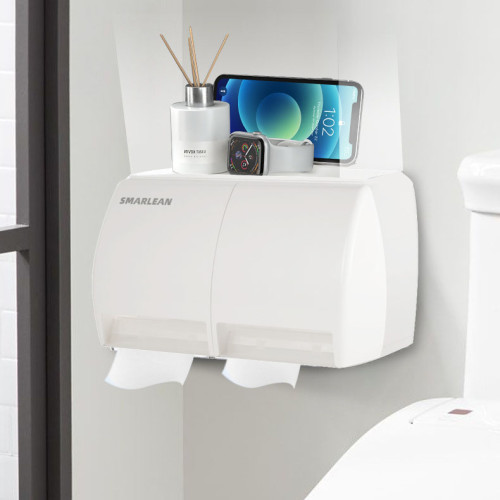 Hotel Toilet Paper Dispenser | Premium Bathroom Tissue Holder with Shelf