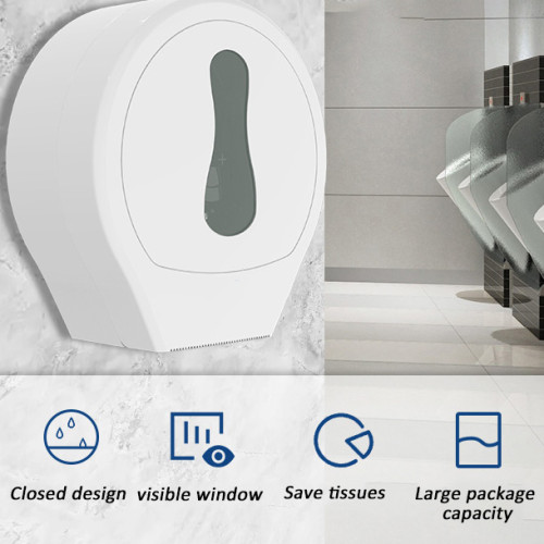 Commercial wall mounted Plastic Jumbo Roll Toilet Tissue Paper Dispenser | kitchen Bathroom