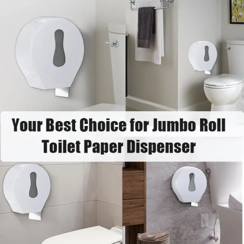 Fully ABS Plastic No Paper Over-rolling Perfect Tear Big Jumbo Roll Toilet Paper Tissue Dispenser with Two 48 mm/73 mm Alternative Core Sizes