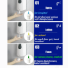 Smarlean Abs Plastic White Black Blue 1000 ml Wall Mounted Manual Liquid Foam Soap Dispenser