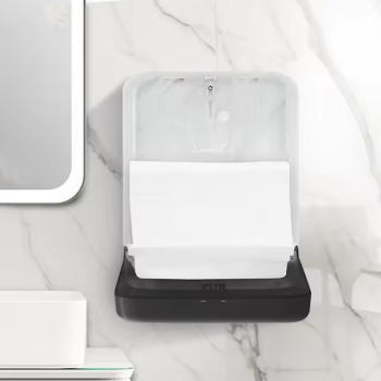 Commercial Folded Paper Towel Dispenser | Smarlean GF1 Durable ABS Hand Towel Dispenser for High-Traffic Washrooms
