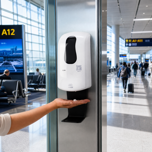 Smarlean H1 Hospital-Grade Automatic Hand Sanitizer Soap Dispenser with Table Stand