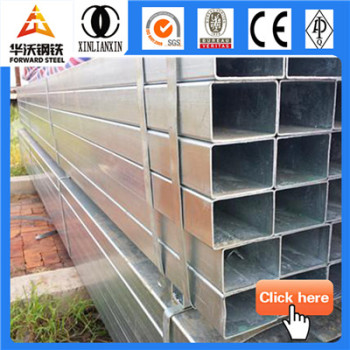 100x100mm SHS Galvanized hollow section rectangular and square steel pipe/tube