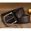 Anti-nickel pin buckle men's black/brown belt italy girdles