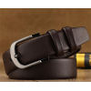 Anti-nickel pin buckle men's black/brown belt italy girdles