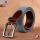 High Quality Mens Hole Grommet Casual Canvas Web Belt Material Combined Real Leather with Pin Buckle