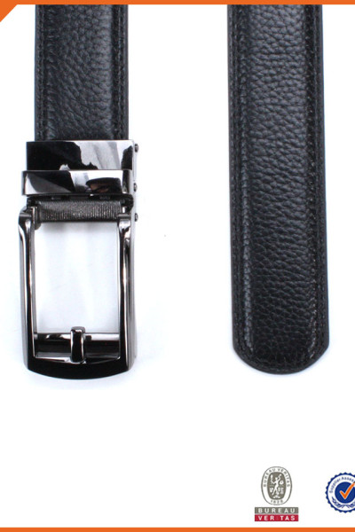 Mens Leather Belts Casual PU Belt With  Automatic Click For Jeans