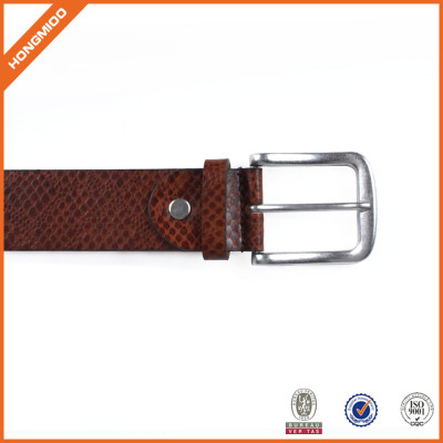 Men's Vegetable Leather Belt With Adjustable Prong Buckle Belt Brown Belt