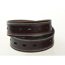 Brown Black Men's Belt Genuine Leather Can Be Adjustable With Pin Buckle