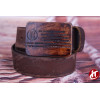 New Brazilian Style Full Grain Thick Leather Wooden Buckle Lady Belt