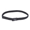 Black Fashion Travel Money Belt with Plastic Military Cobra Buckle