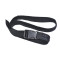 Black Fashion Travel Money Belt with Plastic Military Cobra Buckle