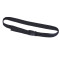 Black Fashion Travel Money Belt with Plastic Military Cobra Buckle