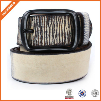Fashion Belt For Women And Men Made of PU Leather With Single Prong Buckle