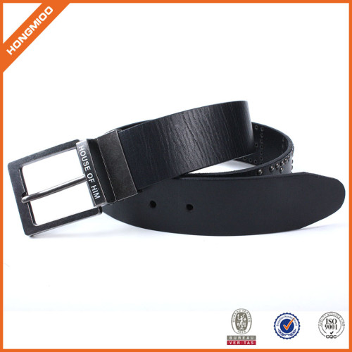 High Quality Black Genuine Leather Belt