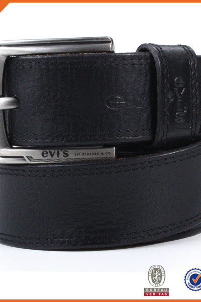 Men's Casual Leather Belt  for Jeans Dress Leather Strap Silver Prong Buckle Belt