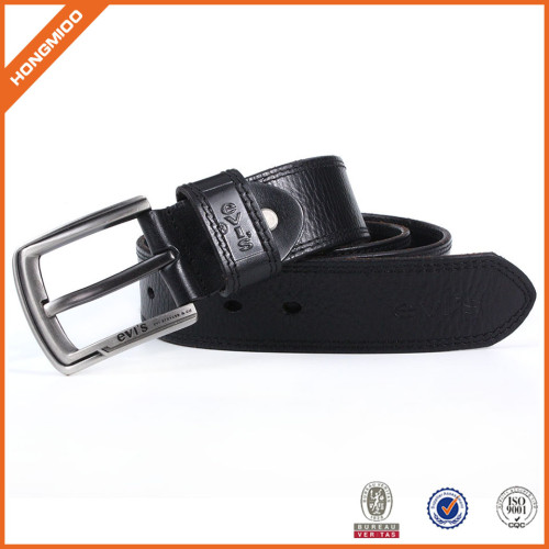 Men's Casual Leather Belt  for Jeans Dress Leather Strap Silver Prong Buckle Belt