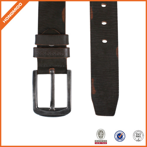 Topest Quality Full Grain Genuine Leather Belt With Single Prong Buckle