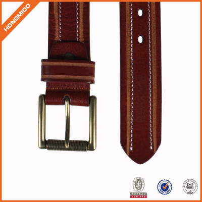 Men's 100% Italian Cow Leather Belt Men With Anti-Scratch Buckle Customized Package