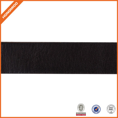 Competitive Price Black Leather Waist Belt With Single Roted Prong Buckle