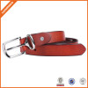 Women 's Casual Leather Belt Trinity Style For Jeans Dress Leather Strap Silver Prong Buckle Belt